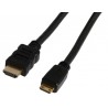 CABLE HDMI A  mini HDMI de alta velocidad con Ethernet 2 M, color negro