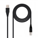 CABLE IMPRESORA USB 2.0 USB A-MACHO B-MACHO 1.8M NEGRO - PHOENIX