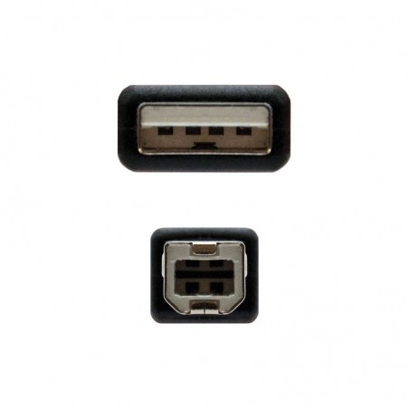CABLE IMPRESORA USB 2.0 USB A-MACHO B-MACHO 1.8M NEGRO - PHOENIX