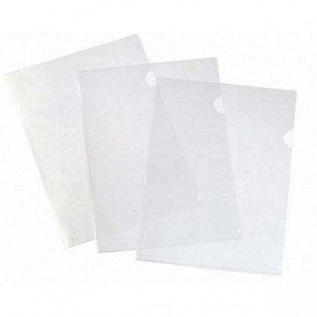 Caja 100 dossiers uñero folio - Transparente mate - Esselte - Funda