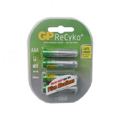 Pilas recargables AAA - 800 mAh - GP ReCyko+