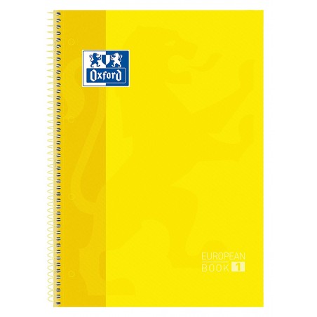 EUROPEANBOOK 1 de OXFORD CLASSIC - CUADRICULA 5*5 - Color: Amarillo