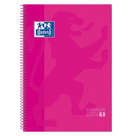 EUROPEANBOOK 1 de OXFORD CLASSIC - CUADRICULA 5*5 - Color: Fucsia