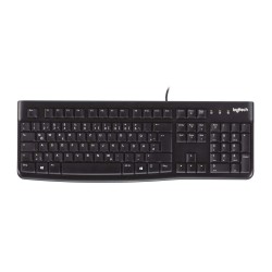 Logitech K120 USB - Teclado con cable, QWERTY español, Negro