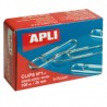 Clips Niquelados APLI Nº 1,5 - Caja 100 unidades