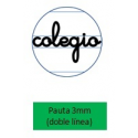 2 rayas - Folio - Pauta 3 mm. - Tapa blanda c/margen -ENRI